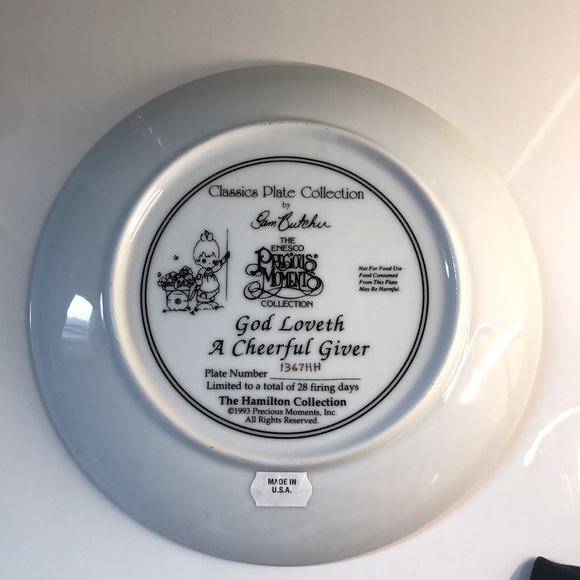 Precious Moments Collectible Plate - Picture 2 of 3